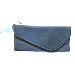 NWT Sole Society tan vegan leather clutch